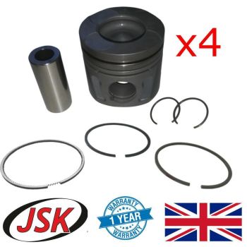 Pistons, Pins & Rings Set STD for 69.6mm Bore Vauxhall 1.3 CDTI Fiat 1.3 Diesel