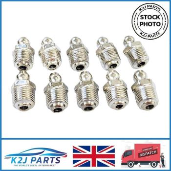 10x Grease Nipple 1/8 For JCB 2CX 3CX 4CX 1115 1125 125 1105 Replaces 1450/0001