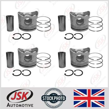 1KZ-T 4 Cyl Pistons with Rings Set For Toyota 3.0D Toyota 4Runner Hilux Prado