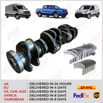 SAFA SAFB Crankshaft with Main & Conrod Bearings for Transit Ranger 3.2 TDCi 