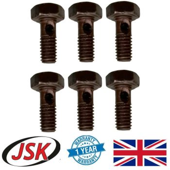 Injector Banjo Screw Set 6pc for Cummins 8.3 6C 6CT 6CTA Case IH ERF JCB Massey
