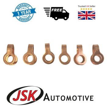 Return Line Copper Double Washers 6pc for Cummins 5.9L 6B 6BT 6BTA 6BTAA DAF JCB