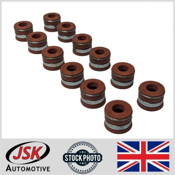 Set of 12pc Valve Stem Oil Seal Kit Old Type for Cummins 5.9 6B 6BT 6BTA 6BTAA