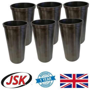 6X Finished Cylinder Liner / Piston Sleeve Set 4.8" Bore for Leyland 600 Engine