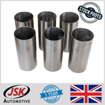 Set of 6 Plain & Finished Cylinder Liners for Leyland 400 401 410 420 107.25mm