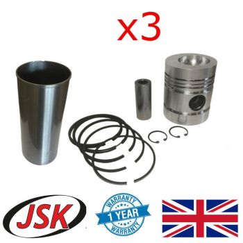 Pistons with Liners Pins & Rings for Perkins AD3.152 AD4.203 D3.152 D4.203 CE JE