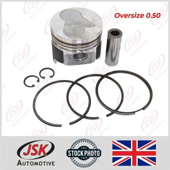 V1505&D1105 Oversize Piston & Rings Set 78 mm+0.50 for Kubota Tractors & Mowers