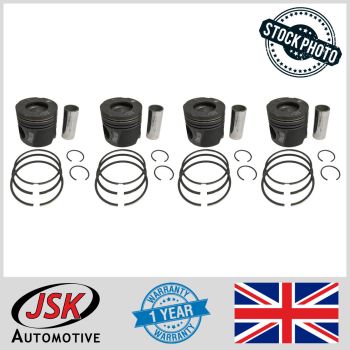Piston w Pins & Rings Set STD Size for Mahindra Scorpio Mhawk Goa 2.2L 85mm Bore