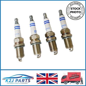 Spark Plug Set of 4 For Fiat Punto Citroen C2 Skoda Fabia Genuine Bosch FR7DC