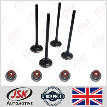 Set Intake & Exhaust Valves + Oil Seal  for  1CYL 4pcs N47 N57 B47 B57 Engines