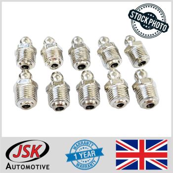 10x Grease Nipple 1/8 For JCB 2CX 3CX 4CX 1115 1125 125 1105 Replaces 1450/0001