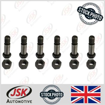 Crankshaft Bolt nuts 6 Pc BMC 1.5 Diesel Marine Engines Thornycroft Narrowboats