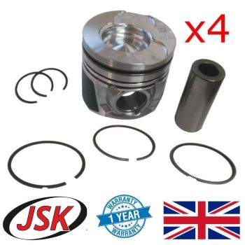 Pistons, Pins & Rings Set for 73.7mm Bore 1.4 TDCI & HDI Ford Citroen Peugeot