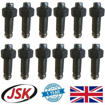 12pc Rocker Arm Adjuster Slotted Screw for Cummins 8.3 6C 6CT 6CTA Case IH JCB..