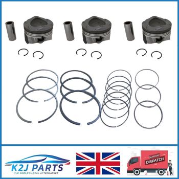Set of 3 Pistons & Rings for FORD 1.0 ECOBOOST C-MAX FIESTA FOCUS M1DA M2DA