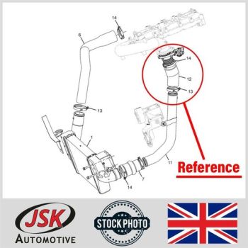 Rubber Hose Intake Throttle for TATA Xenon Safari 2.2 DiCOR 4x4 OEM 278914105801