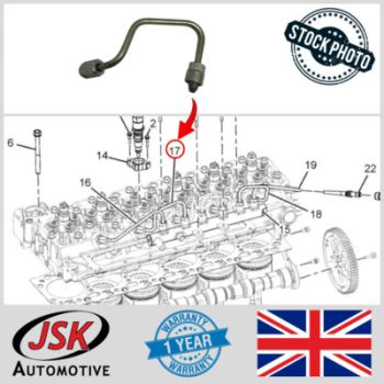 Injector Fuel Supply Line Pipe for Cummins 6.7L ISB QSB Engines Replaces 4935982