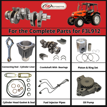 Piston & Ring Set for 100mm Bore 3 Ring Type Deutz FL912 F2L912 F3L912 F4L912