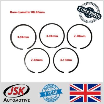 Piston Ring Set To Suit Lister Petter - SR1 SR2 SR3 Engines 88.9mm Bore Size
