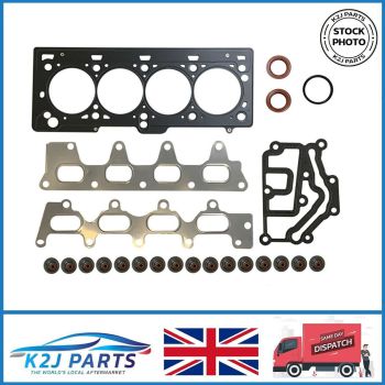 Cylinder Head Gasket Set w Manifold & Valve Stem Seals Renault Dacia 1.4 1.6 16V