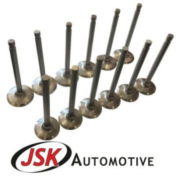 Full Engine Valve Set 12pc (6 Inlet & 6 Exhaust) for Leyland 680 / O.680 Engines
