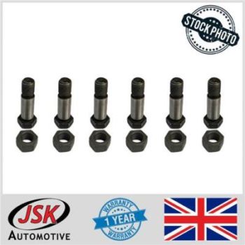Crankshaft Bolt nuts 6 Pc BMC 1.5 Diesel Marine Engines Thornycroft Narrowboats