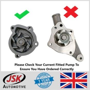 Water Pump for Leyland 154 BMC 1.5 Diesel Flat Top Pulley Type