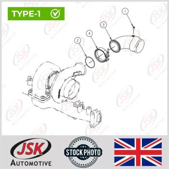 Turbo Air Transfer Pipe Intake Elbow 90° Cummins 6BT 6BTA 4BT