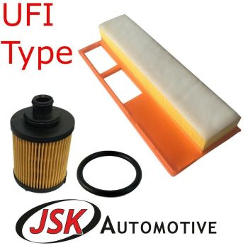 Service Kit Air & Oil Filters UFI Type for Fiat 1.3 Diesel MultiJet JTD w Euro 4