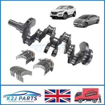 D4FD Crankshaft with Main & Con Rod Bearings Set for 1.7 CRDi ix35 i40 Tucson 