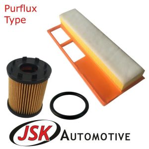 Service Kit Air & Oil Filters Purflux Type for Fiat 1.3 Diesel MultiJet JTD