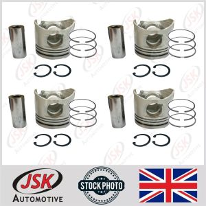 1KZ-TE 4 Cyl Pistons with Rings Set STD For Toyota 3.0D Land Cruiser Hilux Prado