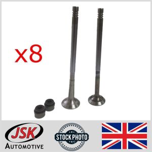 16pc Engine Valve & 16pc Stem Seal Kit for Vauxhall 1.3 CDTI & Fiat 1.3 JTD ...