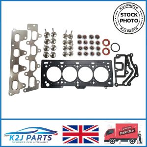 Cylinder Head Gasket Set With Valves For Renault Clio Megane Dacia 1.4 1.6 16V