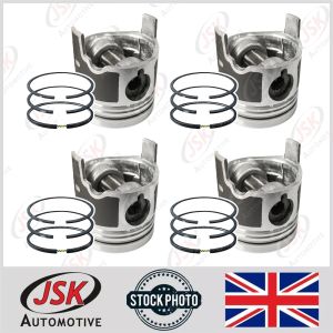 4 Cyl Piston with Rings Kit for Isuzu 4JA1 2.5 Pickup D-Max Panther Cameo Campo