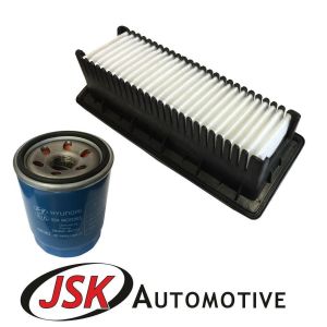 Genuine Hyundai Service Kit Air Filter & Oil Filter for i10 1.2 Petrol 2007-2013