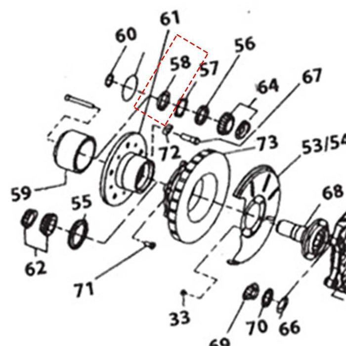 Front Axle Nut Spindle for TATA Telcoline 2.0 2.2 4x4
